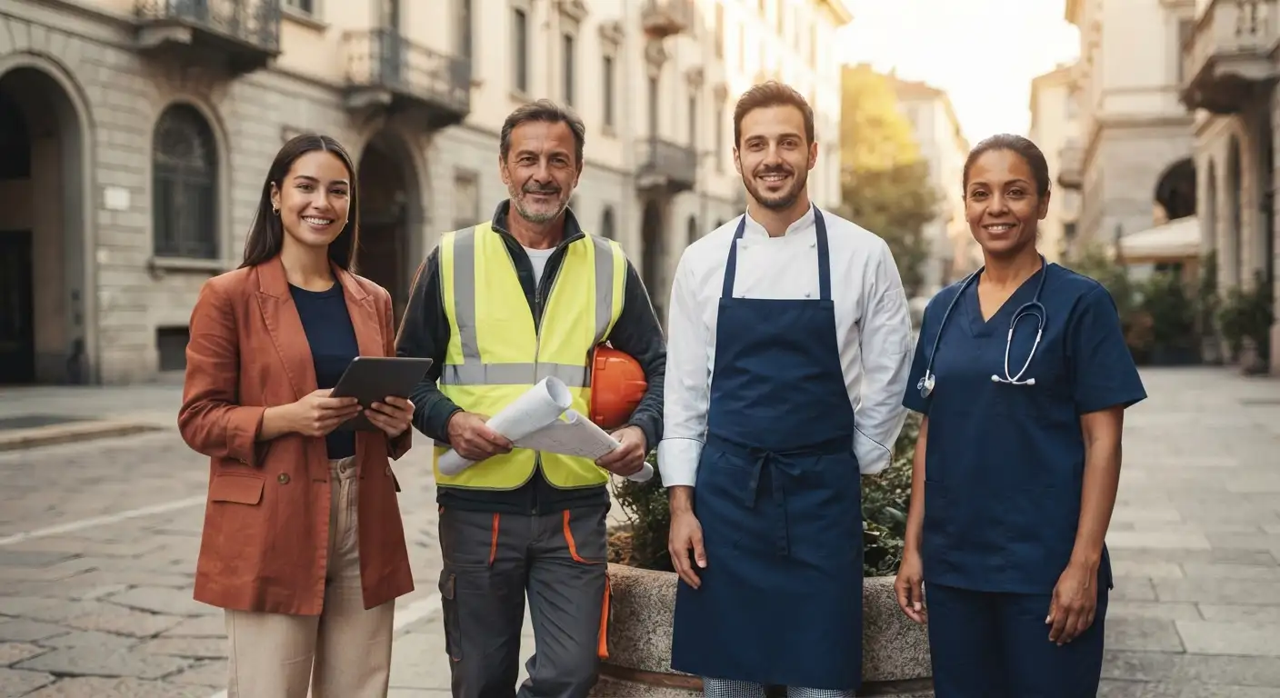 مشاغل موردنیاز ایتالیا برای نیروی کار خارجی