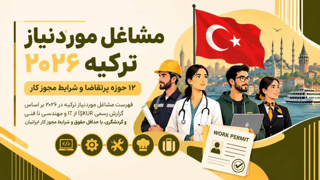 مشاغل موردنیاز ترکیه